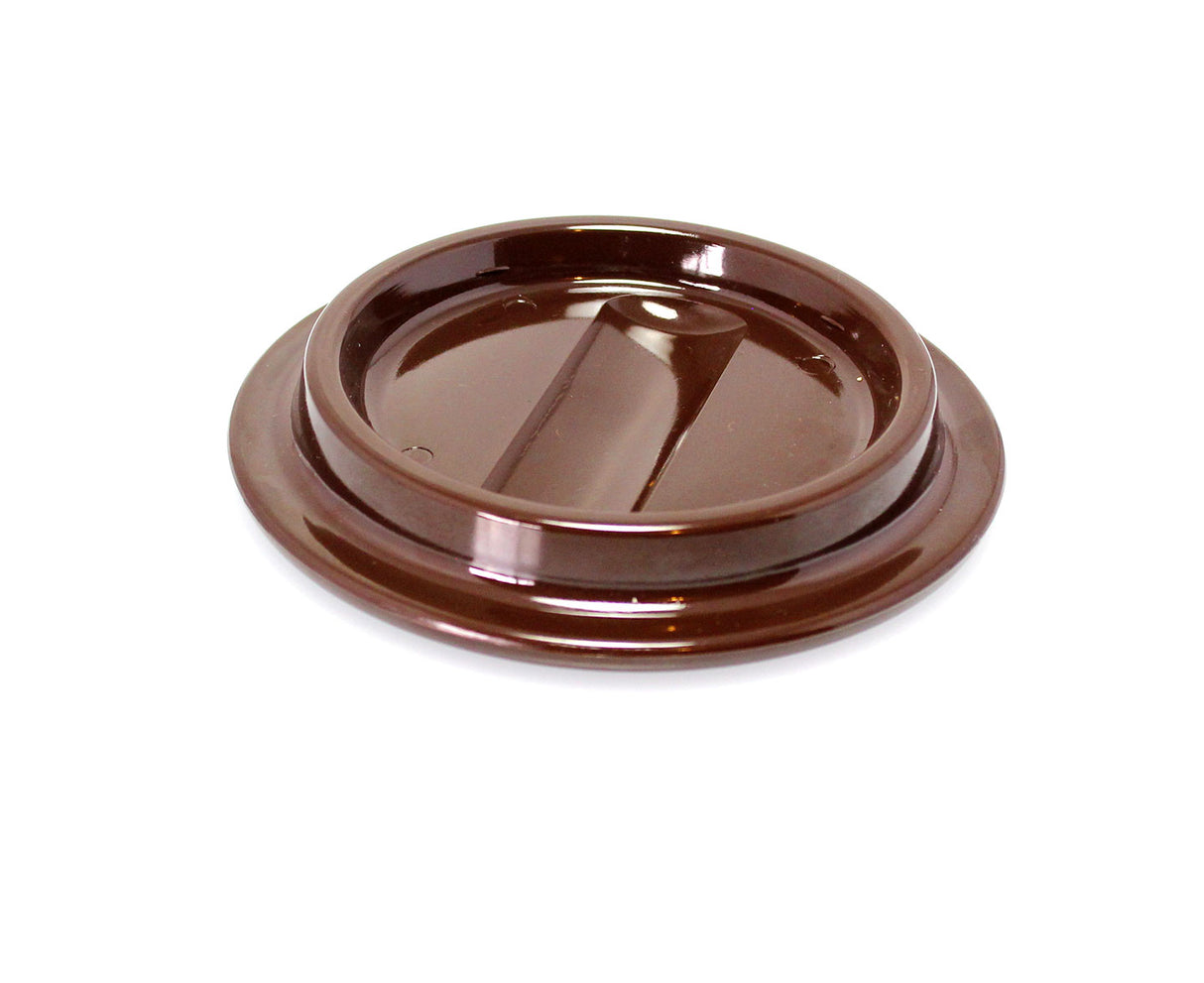 Brown Lucite Piano Caster Cups 4-1/2"