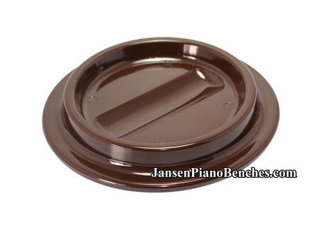 brown lucite piano caster cup