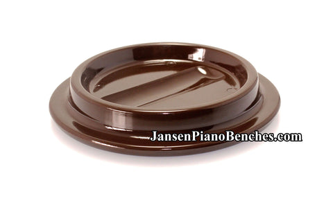 piano caster cup brown lucite