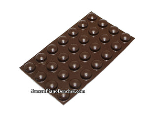 brown piano buttons adhesive model 357-br