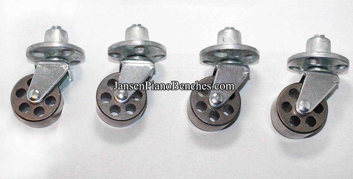 Upright Piano Wheels Heavy Duty Cast Iron โ Jansen Piano Benches