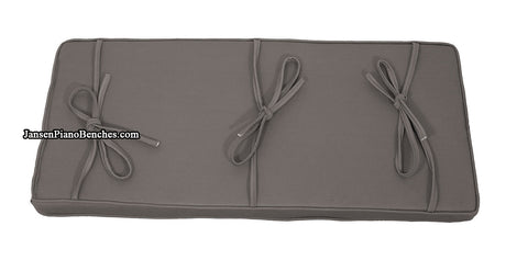 piano bench cushion cinder gray