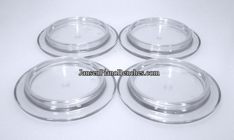 upright piano pads clear lucite