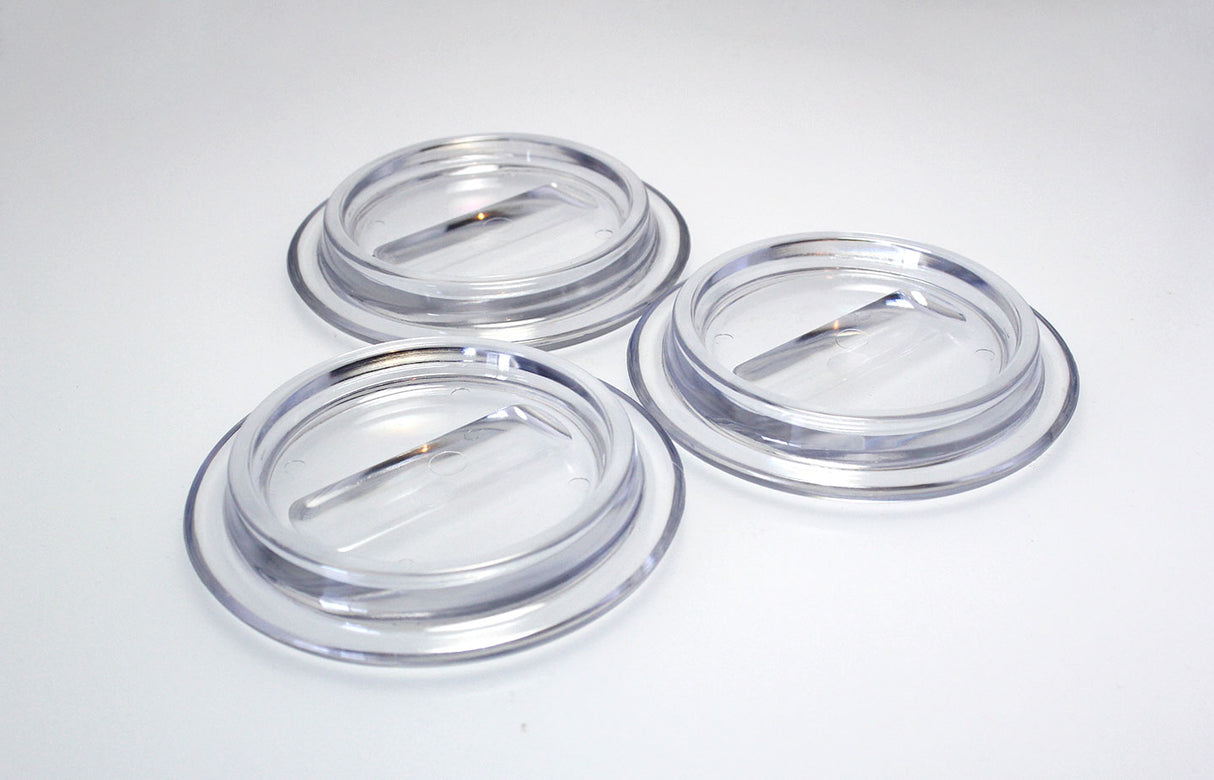 Clear Lucite Piano Caster Cups 4-1/2"