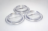Clear Lucite Piano Caster Cups 4-1/2"