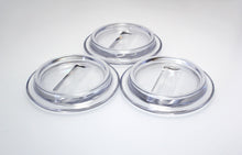 Load image into Gallery viewer, piano caster cups clear lucite set of 3