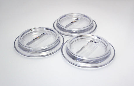 Clear Caster cups for pianos