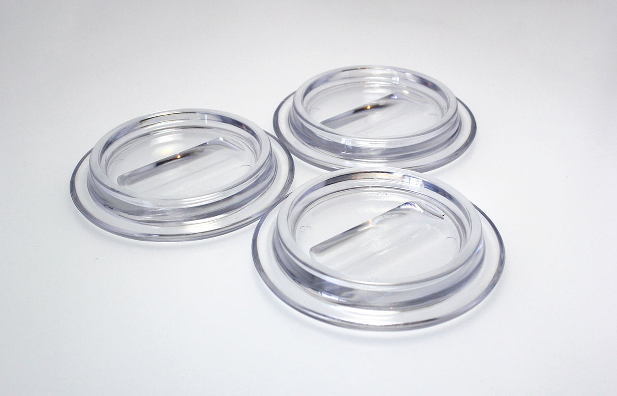clear caster coasters