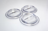 clear caster coasters