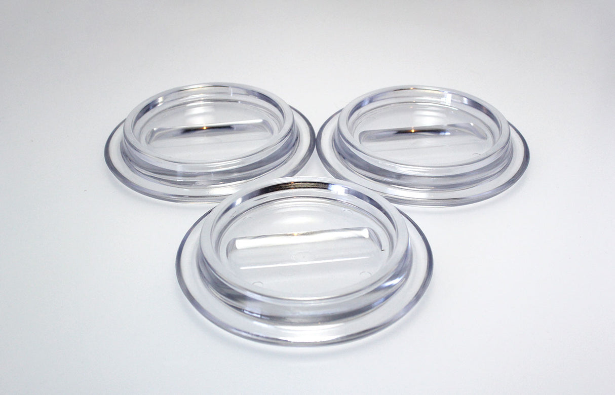 Clear lucite caster cups