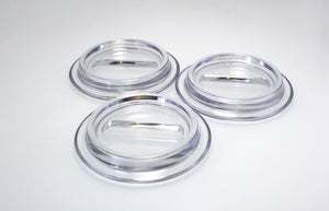 Clear Lucite Piano Caster Cups 4-1/2"