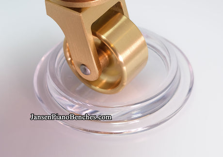 Clear caster cups
