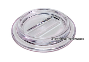 lucite piano caster cup clear pad