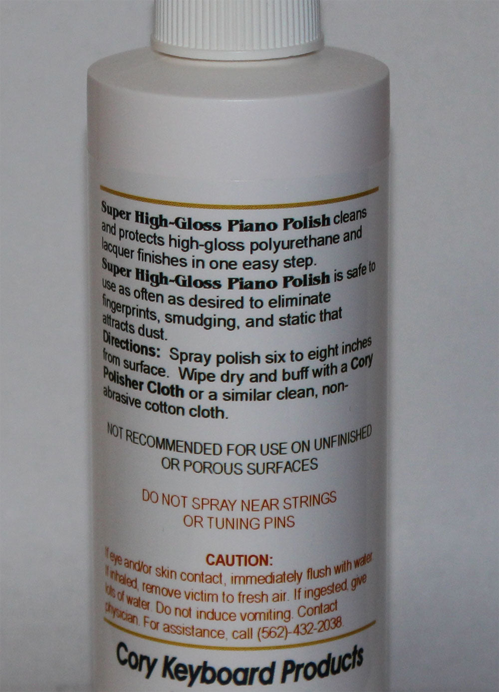 high gloss piano polish by Cory 8 ounces