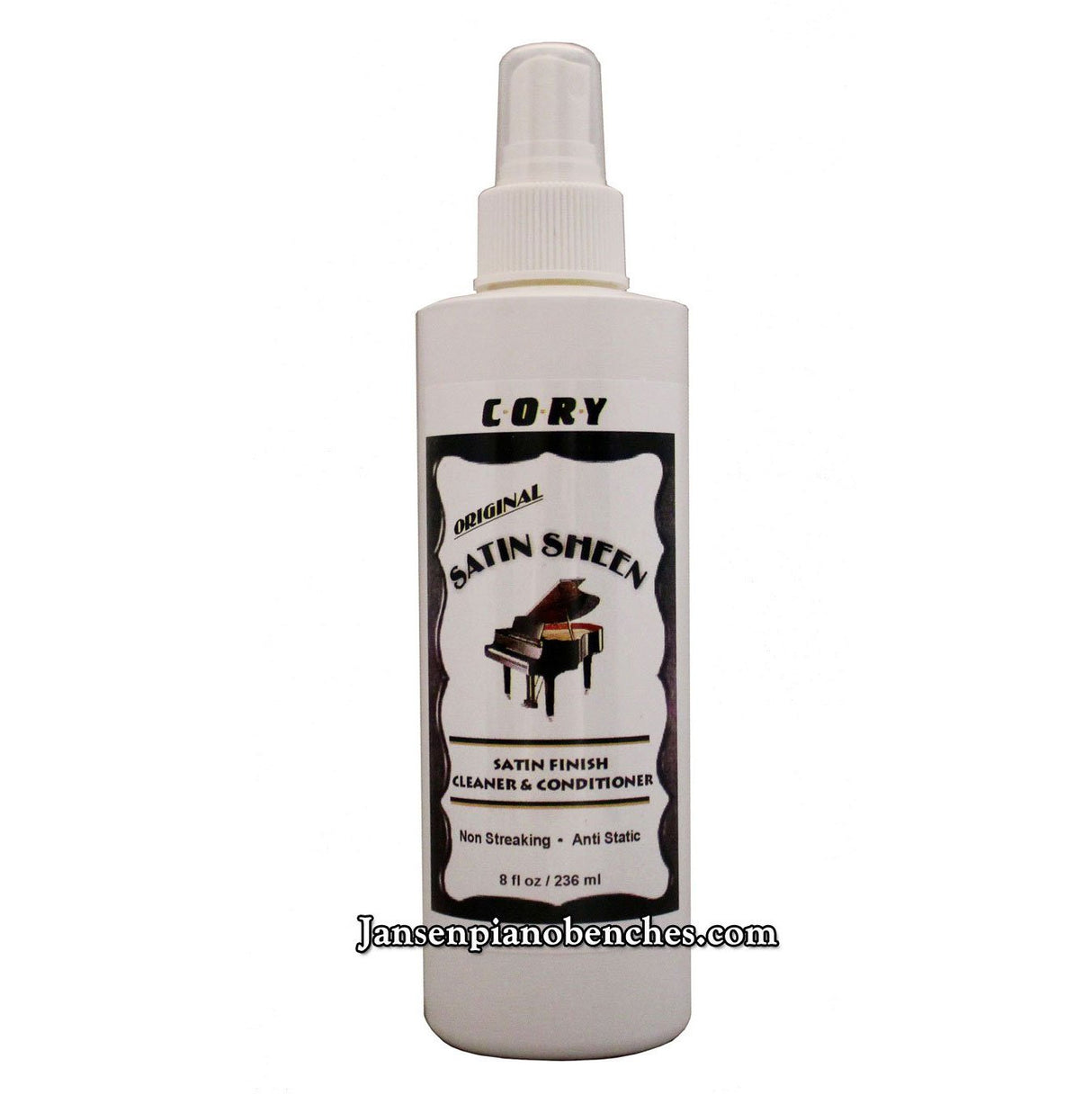 Cory Satin Sheen Piano Polish 8oz Conditioner Cleaner