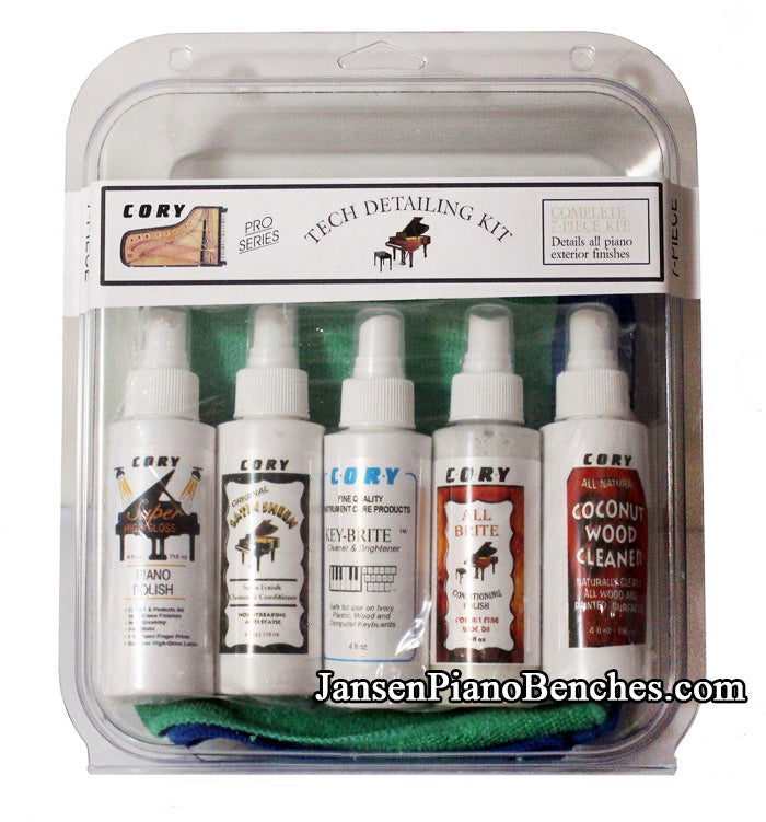 Piano Technician Detailing Kit by Cory with Polish
