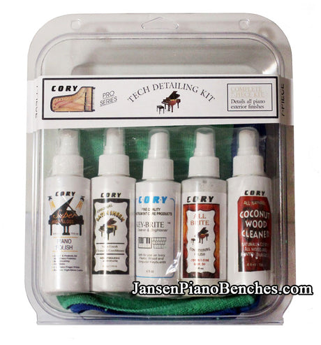 Piano Technician Detailing Kit by Cory with Polish