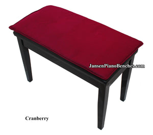 grk cranberry piano bench cushion