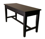 Black High Polish Piano Bench with Crossbar - Open Box