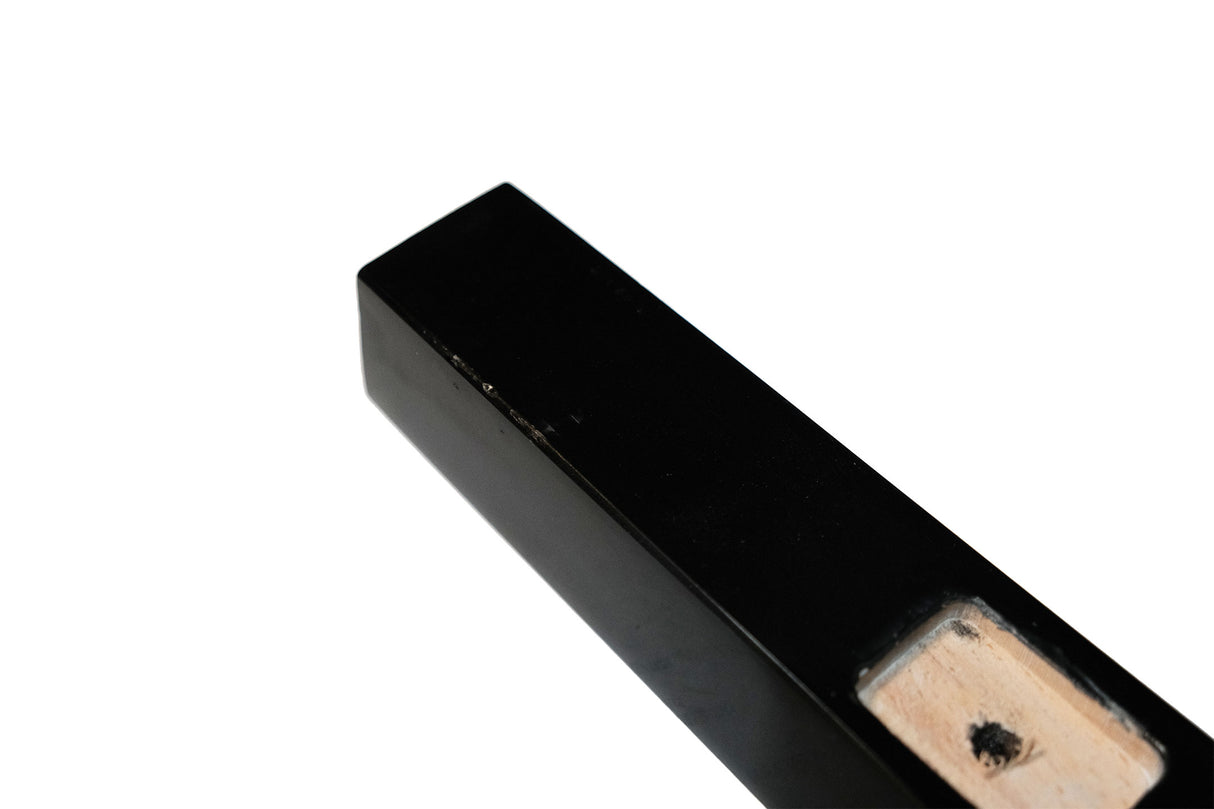 Black High Polish Piano Bench with Crossbar - Open Box