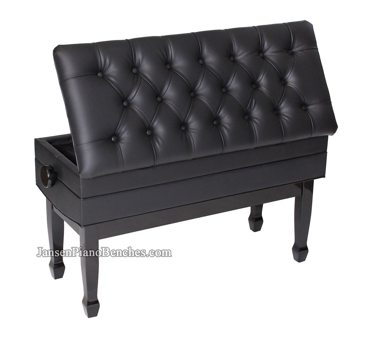 duet piano bench adjustable height sheet music storage