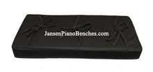 Load image into Gallery viewer, black piano bench pad kashmere box top cushion