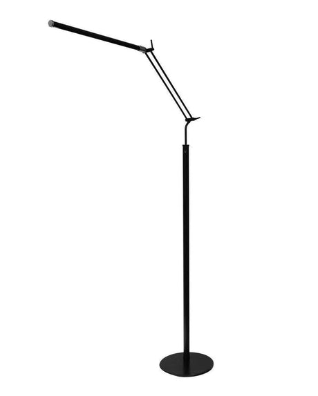 piano floor lamp black and nickel FLED-GPS-SN