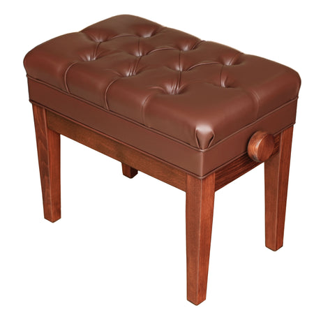 adjustable piano bench walnut high polish