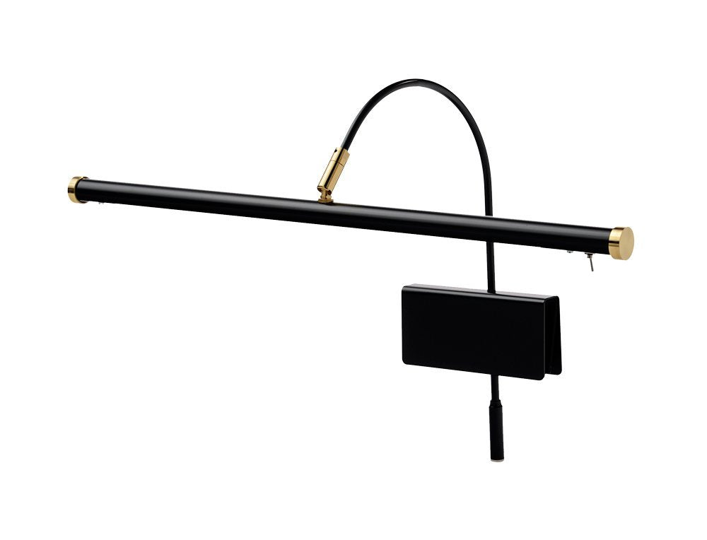 Black and Brass LED Grand Piano Lamp 19