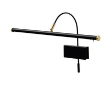 Load image into Gallery viewer, black and brass gpled piano lamp gpled19d