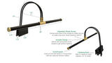 Cocoweb 22" LED Grand Piano Lamp GPLED22