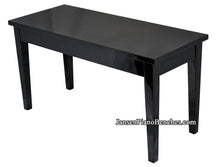 Load image into Gallery viewer, duet grand piano bench black wood top