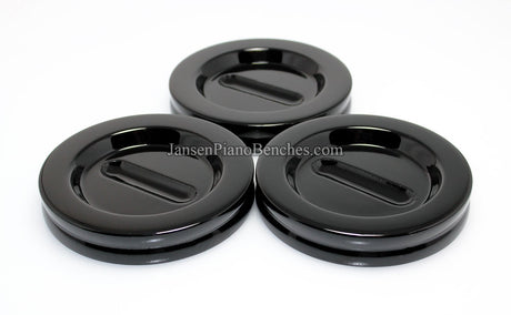 high polish black grand piano caster cups Jansen