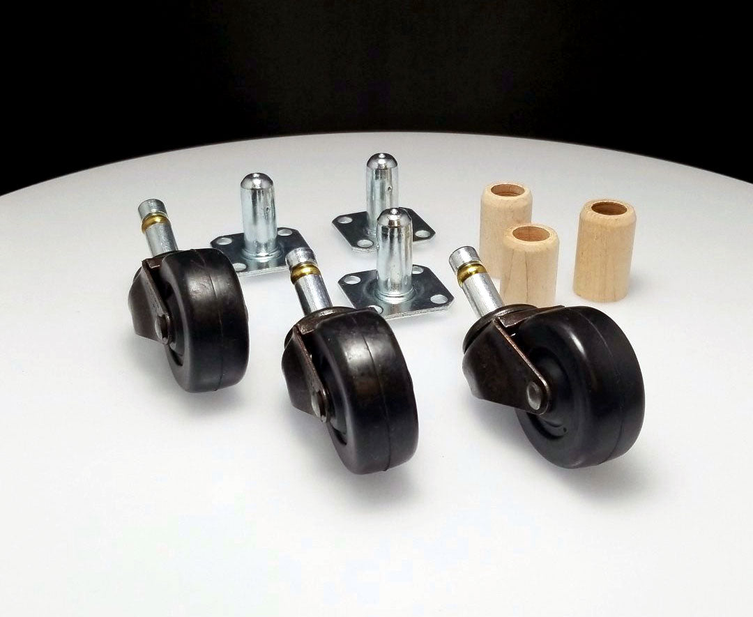 Piano Casters Rubber Wheels