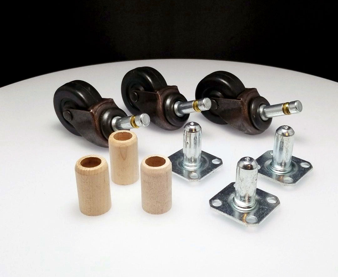 Piano Casters Rubber Wheels