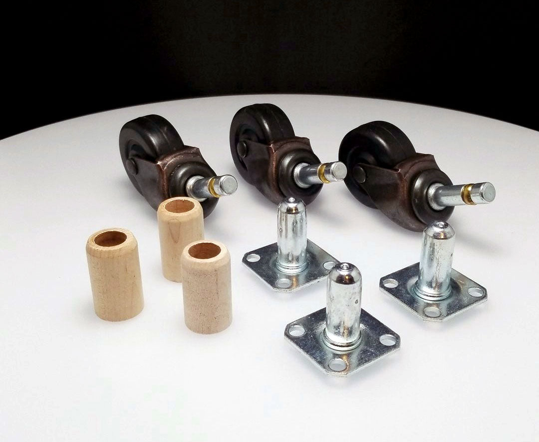 Piano Casters Rubber Wheels