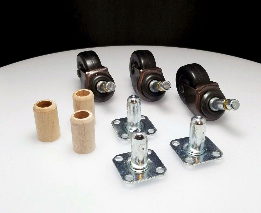 Piano Casters Rubber Wheels