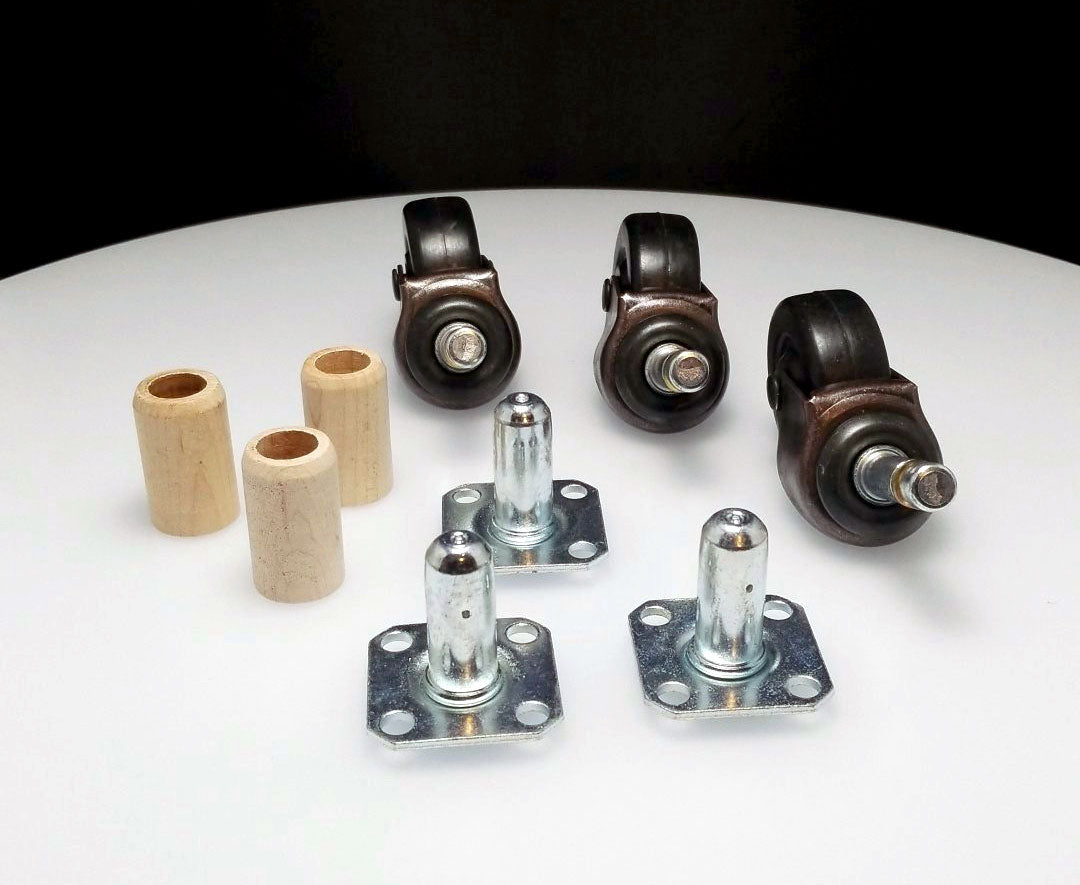Piano Casters Rubber Wheels