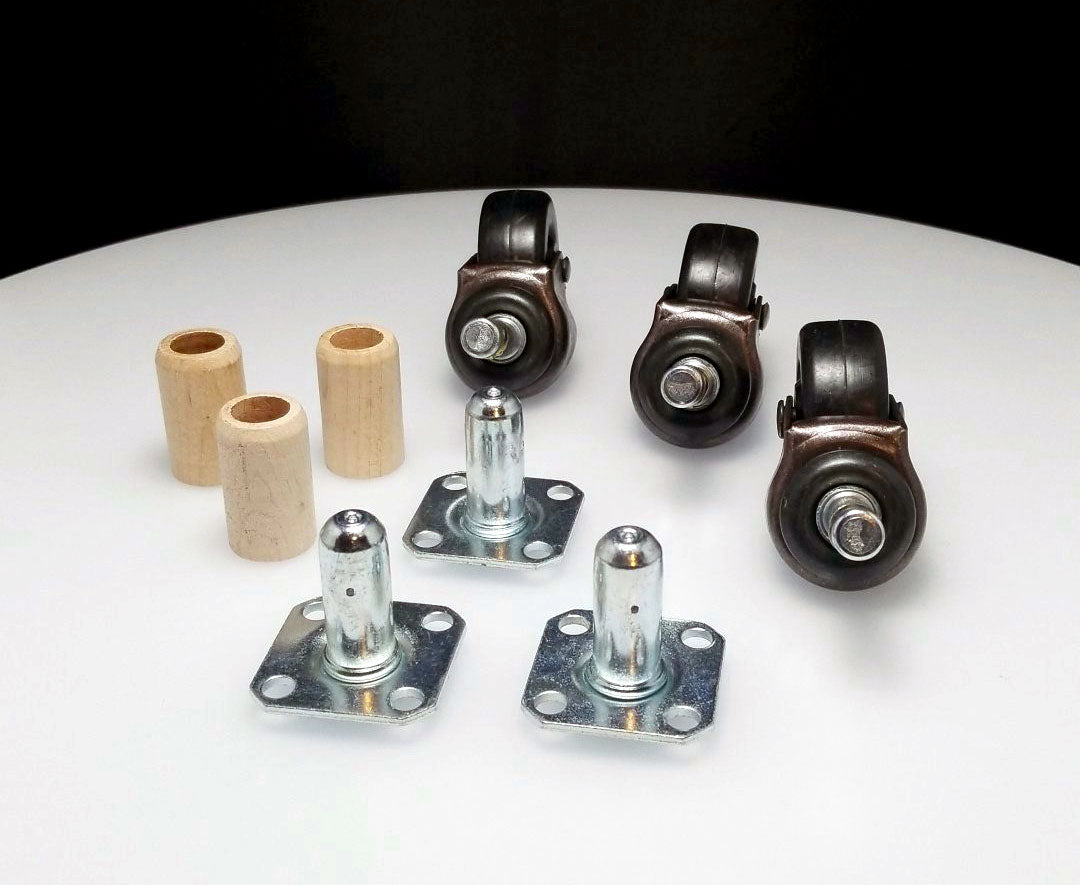 Piano Casters Rubber Wheels