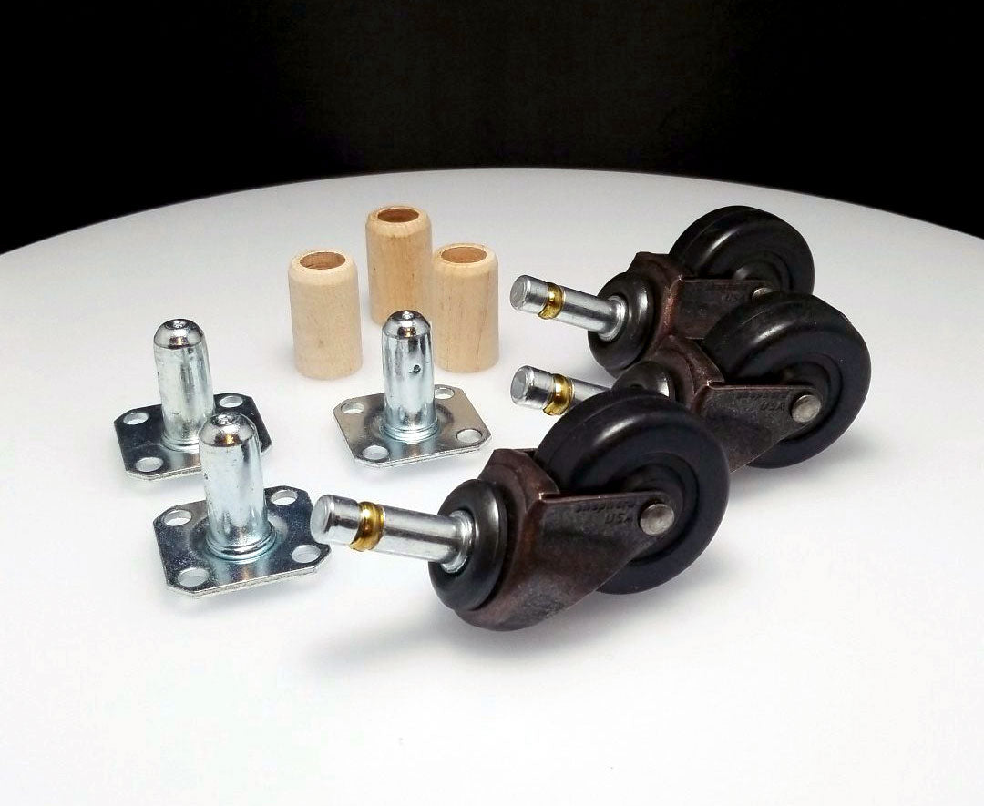 Piano Casters Rubber Wheels