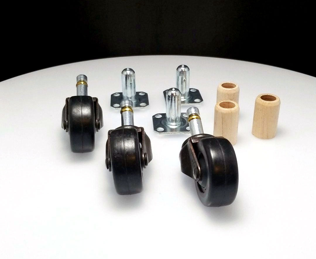 Piano Casters Rubber Wheels