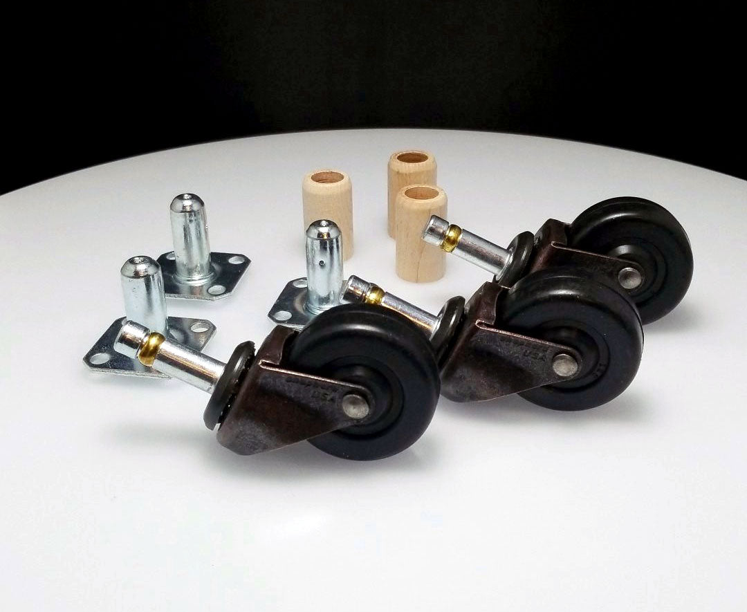 Piano Casters Rubber Wheels