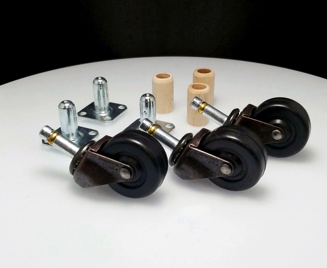 Piano Casters Rubber Wheels