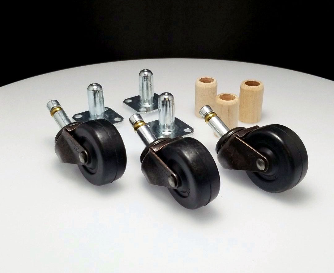 Piano Casters Rubber Wheels