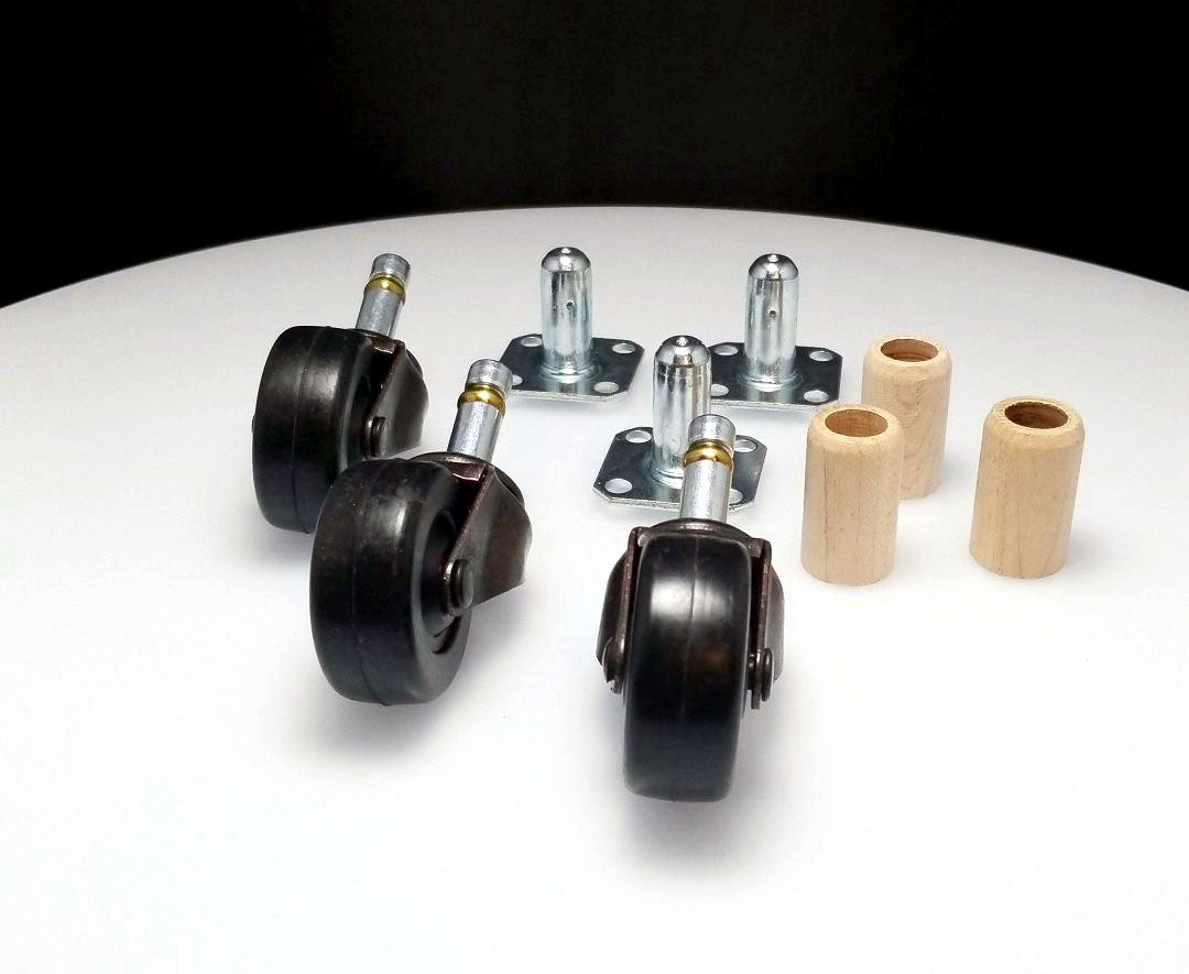 Piano Casters Rubber Wheels