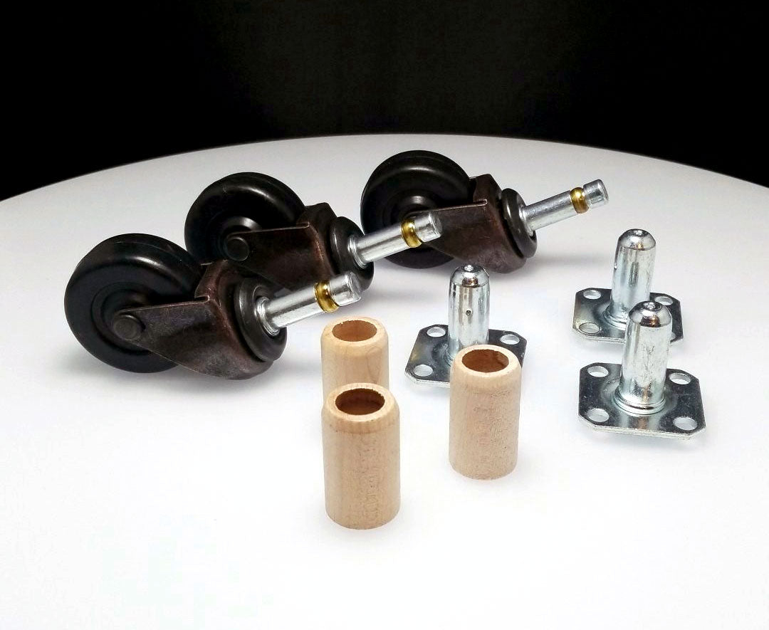 Piano Casters Rubber Wheels