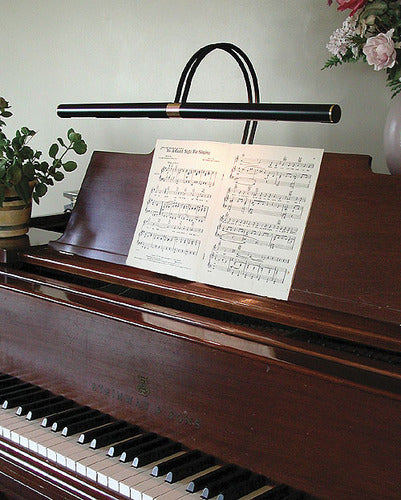 house of troy slimline piano lamp black 