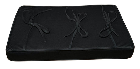 black piano bench cushion
