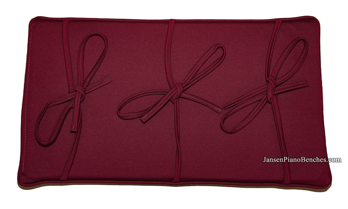 grk piano bench cushion red burgundy