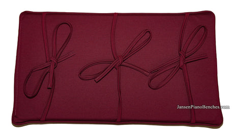 grk piano bench cushion red burgundy